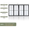 image:imageEaseLife 6FT72in Bypass Double Sliding Pocket Door Hardware Kit Commercial Grade Aluminum Bypassing Closet Doors Track for 2 Door System Slide Smoothly Quietly Easy InstallNo Door16FT for 4 Doors
