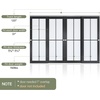 image:imageEaseLife 6FT72in Bypass Double Sliding Pocket Door Hardware Kit Commercial Grade Aluminum Bypassing Closet Doors Track for 2 Door System Slide Smoothly Quietly Easy InstallNo Door10FT for 4 Doors