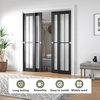 image:imageEaseLife 6FT72in Bypass Double Sliding Pocket Door Hardware Kit Commercial Grade Aluminum Bypassing Closet Doors Track for 2 Door System Slide Smoothly Quietly Easy InstallNo Door8FT for 4 Doors
