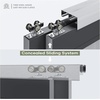 image:imageEaseLife 6FT72in Bypass Double Sliding Pocket Door Hardware Kit Commercial Grade Aluminum Bypassing Closet Doors Track for 2 Door System Slide Smoothly Quietly Easy InstallNo Door16FT for 4 Doors