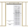 image:imageEaseLife 6FT72in Sliding Pocket Door Hardware Kit Black Commercial Grade Aluminum Box Rail Kit Slide Smoothly Quietly Easy Install No Door 685in Track for 2436 Wide Single Door5FT