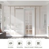 image:imageEaseLife 6FT72in Sliding Pocket Door Hardware Kit Black Commercial Grade Aluminum Box Rail Kit Slide Smoothly Quietly Easy Install No Door 685in Track for 2436 Wide Single Door4FT