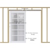 image:imageEaseLife 6FT72in Sliding Pocket Door Hardware KitCommercial GradeAluminum Box Rail KitSlide Smoothly QuietlyEasy InstallNo Door 6875in Track for 2436 Wide Single Door6 Feet