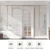 image:imageEaseLife 6FT72in Sliding Pocket Door Hardware KitCommercial GradeAluminum Box Rail KitSlide Smoothly QuietlyEasy InstallNo Door 6875in Track for 2436 Wide Single Door5 Feet