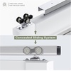 image:imageEaseLife 6FT72in Sliding Pocket Door Hardware KitCommercial GradeAluminum Box Rail KitSlide Smoothly QuietlyEasy InstallNo Door 6875in Track for 2436 Wide Single Door6 Feet