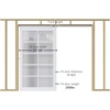 image:imageEaseLife 6FT72in Sliding Pocket Door Hardware KitCommercial GradeAluminum Box Rail KitSlide Smoothly QuietlyEasy InstallNo Door 6875in Track for 2436 Wide Single Door8 Feet