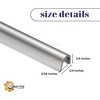 image:imageHardware Sliding Door Track Cover 732 W x 932 H Stainless Steel Patio Glass Door Repair Rail Smooth Glide Replacement for Worn Aluminum Tracks 2 ft 2 Pack2 Feet 2Pack