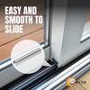 image:imageHardware Sliding Door Track Cover 732 W x 932 H Stainless Steel Patio Glass Door Repair Rail Smooth Glide Replacement for Worn Aluminum Tracks 2 ft 2 Pack2 Feet 2Pack