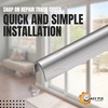 image:imageHardware Sliding Door Track Cover 732 W x 932 H Stainless Steel Patio Glass Door Repair Rail Smooth Glide Replacement for Worn Aluminum Tracks 2 ft 2 Pack2 Feet