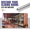 image:imageHardware Sliding Door Track Cover 732 W x 932 H Stainless Steel Patio Glass Door Repair Rail Smooth Glide Replacement for Worn Aluminum Tracks 2 ft 2 Pack2 Feet 2Pack
