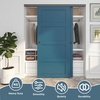 image:imageJUBEST 5FT Heavy Duty Bypass Door Hardware with Finger PullsSturdy Aluminum Sliding Closet Door Track for 2 door SystemQuietly and SmoothlyFit Door Thickness 1 38 or 1 34Easy to Install Black6FT