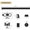 image:imageJUBEST 6FT Pocket Door Kit Commercial Grade Sliding Pocket Door Hardware Kit Aluminum Box Track 6875 for Door 2436 Wide 1175 Thickness Black Easy to Install Modern Style8 Feet