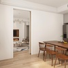 image:imageJUBEST 6FT Pocket Door Kit Commercial Grade Sliding Pocket Door Hardware Kit Aluminum Box Track 6875 for Door 2436 Wide 1175 Thickness Black Easy to Install Modern Style6 Feet