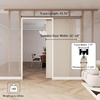 image:imageJUBEST 6FT Pocket Door Kit Commercial Grade Sliding Pocket Door Hardware Kit Aluminum Box Track 6875 for Door 2436 Wide 1175 Thickness Black Easy to Install Modern Style8 Feet