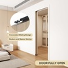 image:imageJUBEST 6FT Pocket Door Kit Commercial Grade Sliding Pocket Door Hardware Kit Aluminum Box Track 6875 for Door 2436 Wide 1175 Thickness Black Easy to Install Modern Style6 Feet