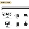 image:imageJUBEST 6FT Pocket Door Kit Commercial Grade Sliding Pocket Door Hardware Kit Aluminum Box Track 6875 for Door 2436 Wide 1175 Thickness Black Easy to Install Modern Style6 Feet