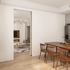 image:imageJUBEST 6FT Pocket Door Kit Commercial Grade Sliding Pocket Door Hardware Kit Aluminum Box Track 6875 for Door 2436 Wide 1175 Thickness Black Easy to Install Modern Style4 Feet