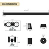 image:imageJUBEST 6FT Pocket Door Kit Commercial Grade Sliding Pocket Door Hardware Kit Aluminum Box Track 6875 for Door 2436 Wide 1175 Thickness Black Easy to Install Modern Style4 Feet