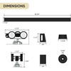 image:imageJUBEST 6FT Pocket Door Kit Commercial Grade Sliding Pocket Door Hardware Kit Aluminum Box Track 6875 for Door 2436 Wide 1175 Thickness Black Easy to Install Modern Style5 Feet