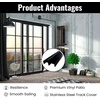 image:imageKC Hardware Premium Vinyl Sliding Door Track Ideal Sliding Glass Door Track with Stainless Steel Cover Ensuring Smooth Glide for Home Improvement and Patio Doors White 72 InchesBlack 72 Inches