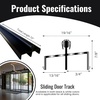 image:imageKC Hardware Premium Vinyl Sliding Door Track Ideal Sliding Glass Door Track with Stainless Steel Cover Ensuring Smooth Glide for Home Improvement and Patio Doors White 72 InchesBlack 72 Inches