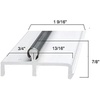 image:imageKC Hardware Premium Vinyl Sliding Door Track Ideal Sliding Glass Door Track with Stainless Steel Cover Ensuring Smooth Glide for Home Improvement and Patio Doors White 72 InchesWhite 72 Inches