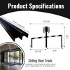 image:imageKC Hardware Premium Vinyl Sliding Door Track Ideal Sliding Glass Door Track with Stainless Steel Cover Ensuring Smooth Glide for Home Improvement and Patio Doors White 72 InchesBlack 96 Inches
