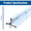 image:imageKC Hardware Vinyl Sliding Screen Door Track Sliding Door Bottom Track Replacement Patio Screen Door Guide Flat White Vinyl 72 InchesPack of 172 Inch