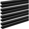 image:imageLandical 4 Sets 4 ft Long Plastic Sliding Cabinet Door Track Hardware Set for 14 Thick Panels Glass Window Cabinet Door Track for Sliding Closet Doors Easy Quick Installation BlackBlack