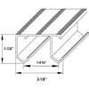 image:imageSliding Closet Door Hardware Kit  94inch Double Track for 2 Or 3 Bypass Doors Up to 100lbs  SLIDUP 110106 track length
