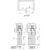 image:imageSliding Closet Door Hardware Kit  94inch Double Track for 2 Or 3 Bypass Doors Up to 100lbs  SLIDUP 11047 track length