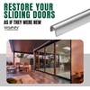 image:imageSnap On 14 Track Covers for Sliding Patio Glass Doors  Stainless Steel Replacement for Sliding Door Repair and Maintenance  2 Feet2 Feet