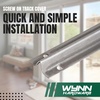 image:imageStainless Steel Screwon Track Cover for Sliding Patio Glass Doors  Replacement Hardware for Fixing Sliding Glass Door Track 6 Feet2 Feet Set of Two