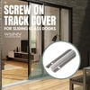 image:imageStainless Steel Screwon Track Cover for Sliding Patio Glass Doors  Replacement Hardware for Fixing Sliding Glass Door Track 6 Feet2 Feet Set of Two