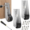 image:image110LBS Vertical Track Roller  AntiWobble Door Guide System 246 Pack Heavy Duty Vertical Track Roller Wheel Sliding Door Bottom Guide for Sliding Barn Door42