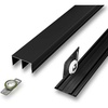 image:image4Sliding Cabinet Door HardwareAluminum  Fits 33641316 thick doors  Installs Easily Runs Quietly No Grooving NeededConcaveTrack
