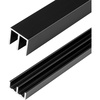 image:imageRaytano 48 Metal Sliding Door Track Set for 14 Thick Panels Glass Closet Cabinet Door Window Sliding Track Size 48 x 079 inchesBlackBlack