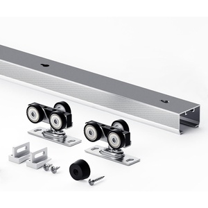 image:imageEaseLife 6FT72in Sliding Pocket Door Hardware KitCommercial GradeAluminum Box Rail KitSlide Smoothly QuietlyEasy InstallNo Door 6875in Track for 2436 Wide Single Door46 Feet