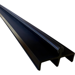 image:imageKC Hardware Premium Vinyl Sliding Door Track Ideal Sliding Glass Door Track with Stainless Steel Cover Ensuring Smooth Glide for Home Improvement and Patio Doors White 72 InchesBlack 96 Inches
