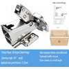 image:image2Pack 165 Degree Frameless Corner Door Hinge Fully Covered Soft Close  Yueziye Hidden Cabinet Hinge Soft Close Slow Hydraulic Hinge Adjustable  Corner Cabinet Wardrobe Folding Cabinet Door