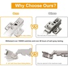 image:image2Pcs Frameless Full Overlay Cabinet Hinges Soft Close European Concealed Hinges with 50 Faster Install amp ClipOn Plate 3D Adjustment Heavy Duty Cabinet Door Hinges for Frameless CabinetsFull Overlay
