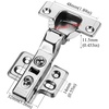 image:image2Pcs Frameless Full Overlay Cabinet Hinges Soft Close European Concealed Hinges with 50 Faster Install amp ClipOn Plate 3D Adjustment Heavy Duty Cabinet Door Hinges for Frameless CabinetsHalf Overlay