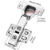 image:image2Pcs Frameless Full Overlay Cabinet Hinges Soft Close European Concealed Hinges with 50 Faster Install amp ClipOn Plate 3D Adjustment Heavy Duty Cabinet Door Hinges for Frameless CabinetsFull Overlay