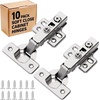 image:image2Pcs Frameless Full Overlay Cabinet Hinges Soft Close European Concealed Hinges with 50 Faster Install amp ClipOn Plate 3D Adjustment Heavy Duty Cabinet Door Hinges for Frameless CabinetsFull Overlay