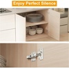 image:image2Pcs Frameless Full Overlay Cabinet Hinges Soft Close European Concealed Hinges with 50 Faster Install amp ClipOn Plate 3D Adjustment Heavy Duty Cabinet Door Hinges for Frameless CabinetsHalf Overlay