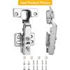 image:image2Pcs Frameless Full Overlay Cabinet Hinges Soft Close European Concealed Hinges with 50 Faster Install amp ClipOn Plate 3D Adjustment Heavy Duty Cabinet Door Hinges for Frameless CabinetsFull Overlay