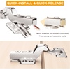 image:image2Pcs Frameless Full Overlay Cabinet Hinges Soft Close European Concealed Hinges with 50 Faster Install amp ClipOn Plate 3D Adjustment Heavy Duty Cabinet Door Hinges for Frameless CabinetsInset