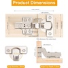 image:image2Pcs Frameless Full Overlay Cabinet Hinges Soft Close European Concealed Hinges with 50 Faster Install amp ClipOn Plate 3D Adjustment Heavy Duty Cabinet Door Hinges for Frameless CabinetsInset