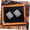 image:image2pcs Acrylic Hinges for Box Doors Hinge Predrilled Suitable for Hettich Cabinet for Jewelry Box