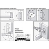 image:imageBerta 2Pack Full Overlay Cabinet Door Hinges105 Degree Adjustable Concealed Kitchen Cabinet Hinges Soft Close for Face Frame Cabinet with Screws  Durable and Easy Installation2 Pack
